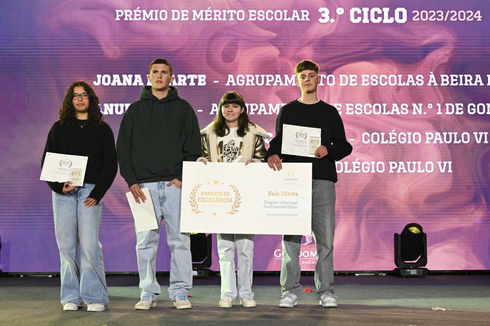 Prémios de Excelência Escolar Municipal distinguem alunos e profissionais do concelho